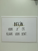  Kaartjes met een gouden randje